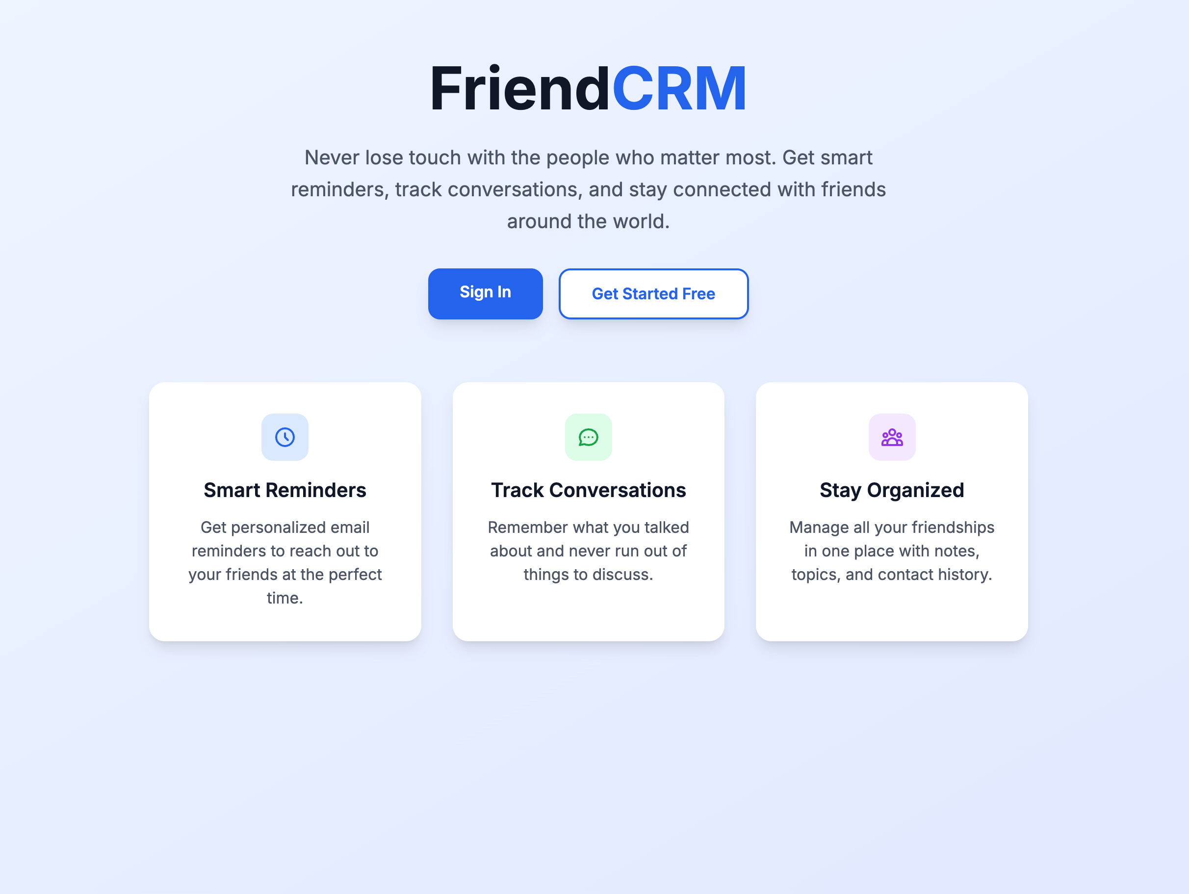 Friend CRM
